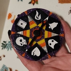 Lipstick and Chrome Brooch